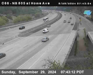 NB 805 at Home Ave (On Ramp)