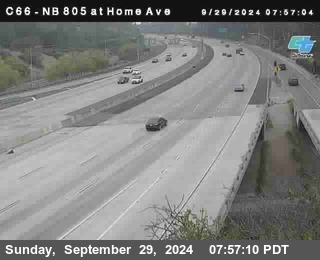 NB 805 at Home Ave (On Ramp)