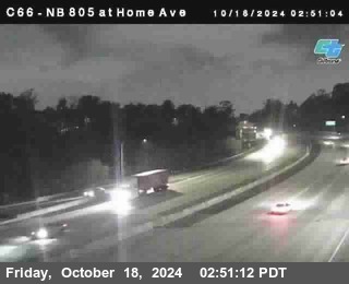 NB 805 at Home Ave (On Ramp)