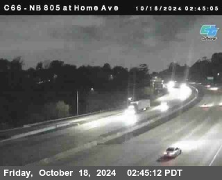 NB 805 at Home Ave (On Ramp)