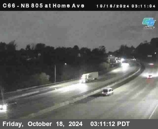 NB 805 at Home Ave (On Ramp)