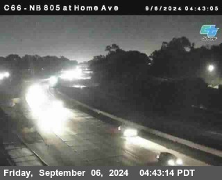 NB 805 at Home Ave (On Ramp)