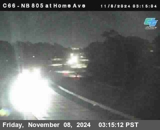 NB 805 at Home Ave (On Ramp)