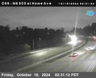 NB 805 at Home Ave (On Ramp)