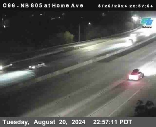 NB 805 at Home Ave (On Ramp)