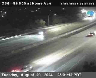 NB 805 at Home Ave (On Ramp)