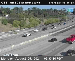 NB 805 at Home Ave (On Ramp)