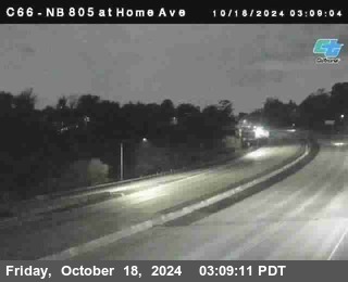 NB 805 at Home Ave (On Ramp)