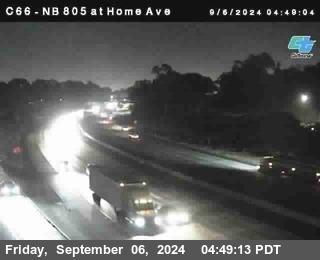 NB 805 at Home Ave (On Ramp)