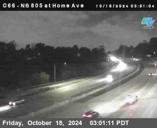 NB 805 at Home Ave (On Ramp)