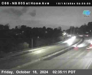 NB 805 at Home Ave (On Ramp)