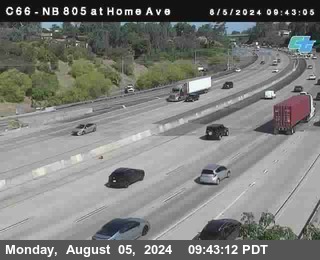 NB 805 at Home Ave (On Ramp)