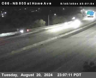 NB 805 at Home Ave (On Ramp)