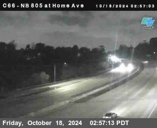 NB 805 at Home Ave (On Ramp)