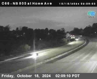 NB 805 at Home Ave (On Ramp)