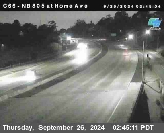 NB 805 at Home Ave (On Ramp)