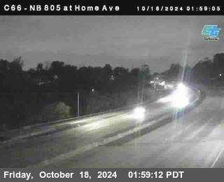 NB 805 at Home Ave (On Ramp)