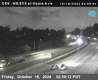 NB 805 at Home Ave (On Ramp)