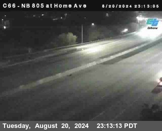 NB 805 at Home Ave (On Ramp)