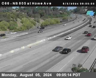 NB 805 at Home Ave (On Ramp)