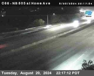 NB 805 at Home Ave (On Ramp)