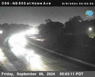 NB 805 at Home Ave (On Ramp)