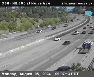 NB 805 at Home Ave (On Ramp)