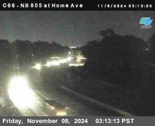 NB 805 at Home Ave (On Ramp)