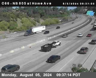 NB 805 at Home Ave (On Ramp)