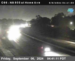 NB 805 at Home Ave (On Ramp)