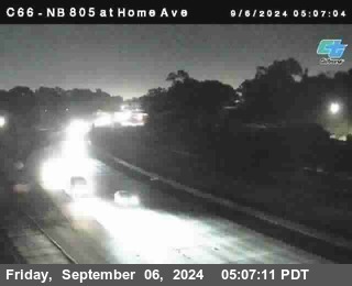 NB 805 at Home Ave (On Ramp)