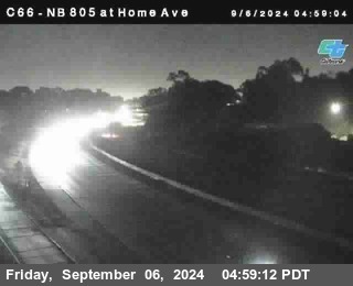 NB 805 at Home Ave (On Ramp)