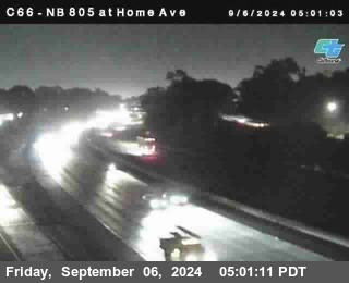 NB 805 at Home Ave (On Ramp)