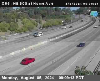 NB 805 at Home Ave (On Ramp)