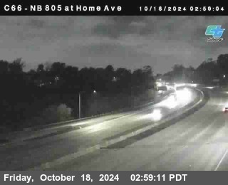 NB 805 at Home Ave (On Ramp)