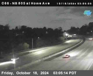 NB 805 at Home Ave (On Ramp)