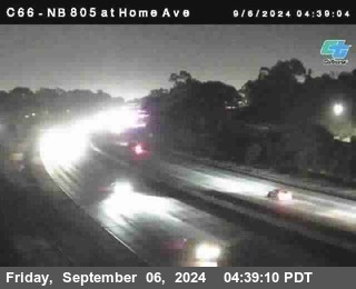 NB 805 at Home Ave (On Ramp)