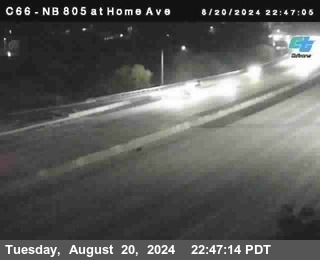 NB 805 at Home Ave (On Ramp)