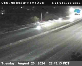 NB 805 at Home Ave (On Ramp)