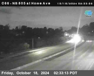 NB 805 at Home Ave (On Ramp)