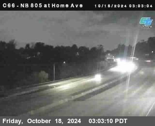 NB 805 at Home Ave (On Ramp)