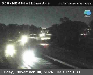 NB 805 at Home Ave (On Ramp)