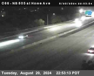 NB 805 at Home Ave (On Ramp)