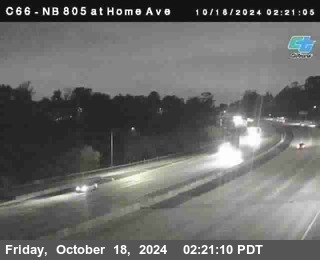 NB 805 at Home Ave (On Ramp)