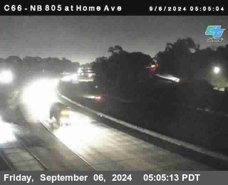 NB 805 at Home Ave (On Ramp)