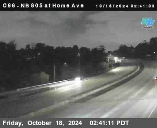 NB 805 at Home Ave (On Ramp)