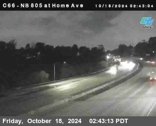 NB 805 at Home Ave (On Ramp)