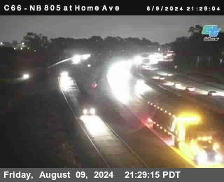 NB 805 at Home Ave (On Ramp)