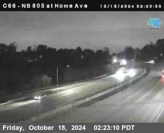 NB 805 at Home Ave (On Ramp)