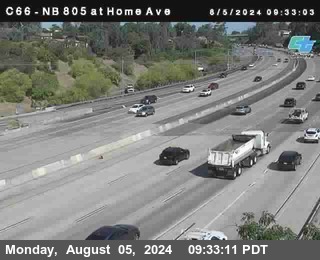 NB 805 at Home Ave (On Ramp)